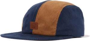 Clakllie Corduroy 6 Panel Hat Flat Brim Baseball Caps Flat Bill Sun Cap Low Profile Trucker Hat Soft Top Unstructured Hat