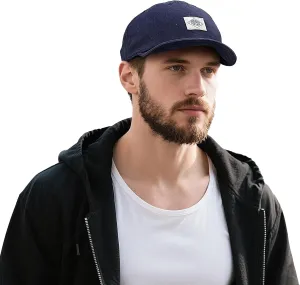 Clakllie Soft Short Brim Hats for Men Low Profile Baseball Cap Casual Trucker Hat Moisture Wicking Outdoor Running Hat