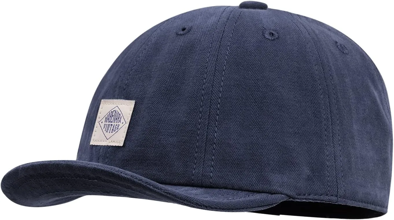 Clakllie Soft Short Brim Hats for Men Low Profile Baseball Cap Casual Trucker Hat Moisture Wicking Outdoor Running Hat