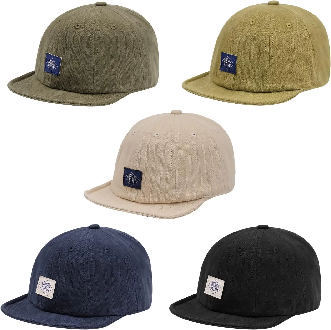 Clakllie Soft Short Brim Hats for Men Low Profile Baseball Cap Casual Trucker Hat Moisture Wicking Outdoor Running Hat