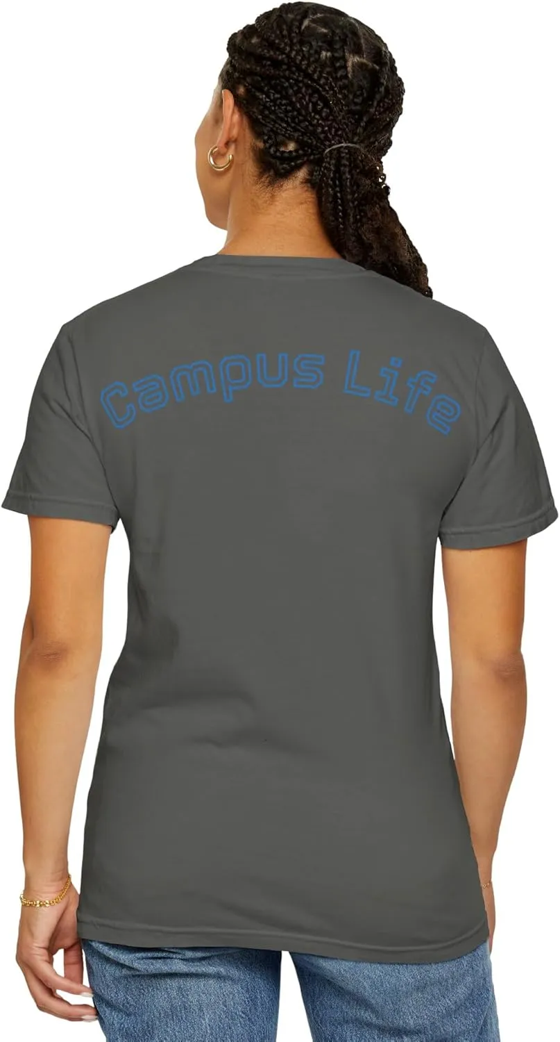 Colorful Graphic T-Shirt, Campus Life, Unisex Tee, College Apparel, Fun Summer Shirt, Unique Design