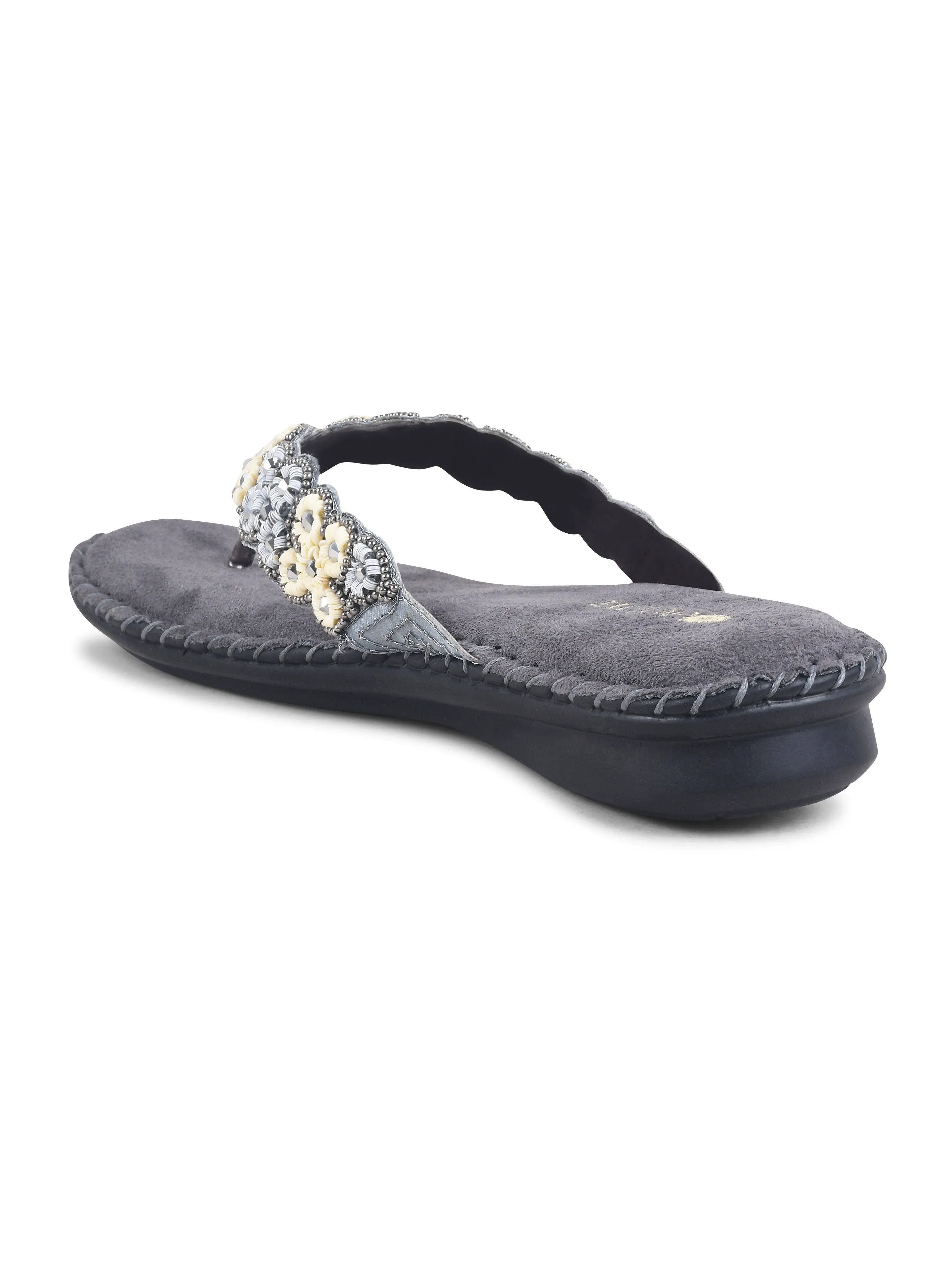 Comfy Beaded Doctor Flat Slipper