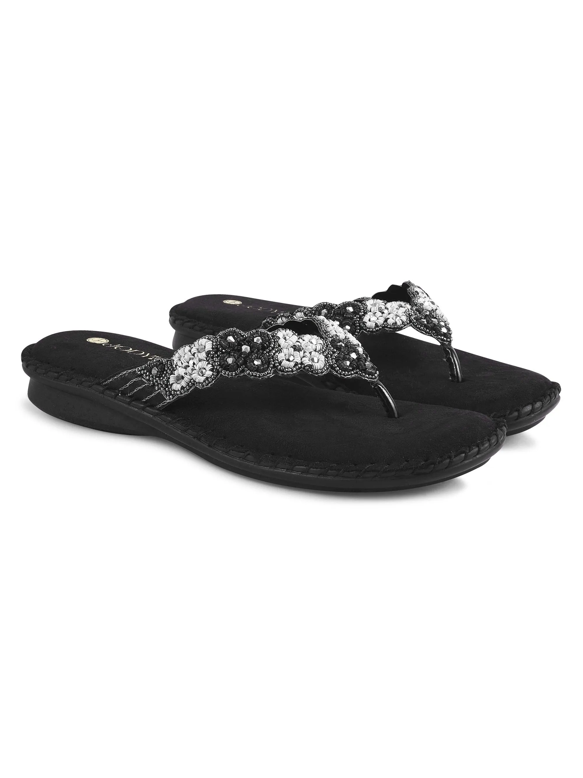 Comfy Beaded Doctor Flat Slipper