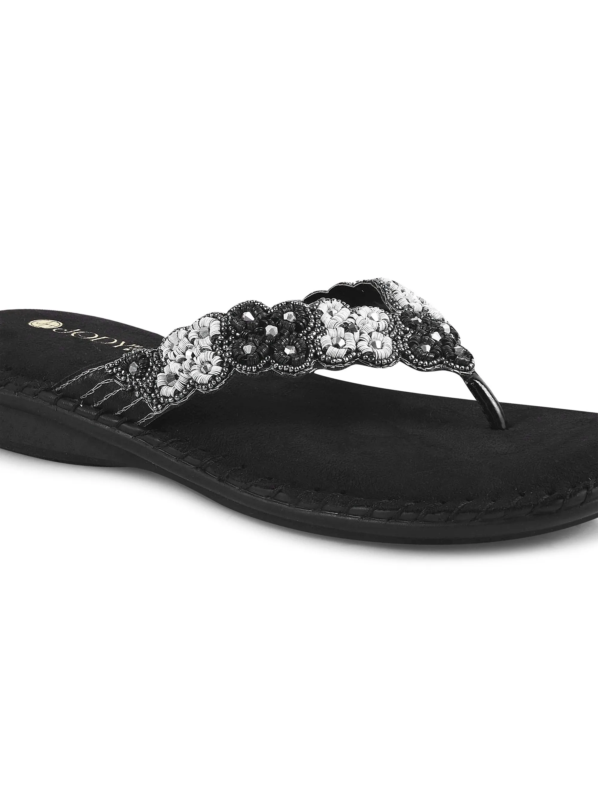 Comfy Beaded Doctor Flat Slipper