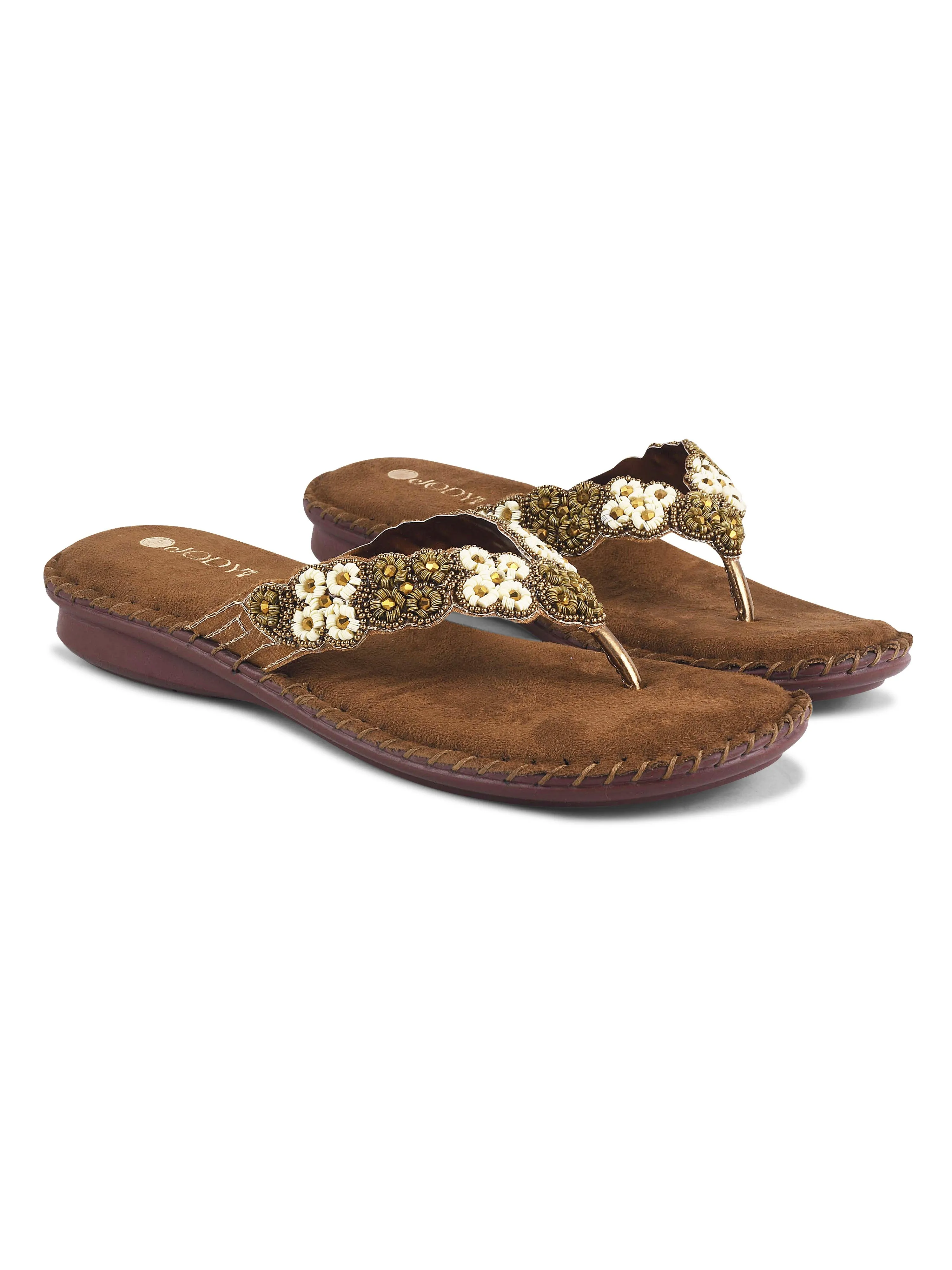 Comfy Beaded Doctor Flat Slipper