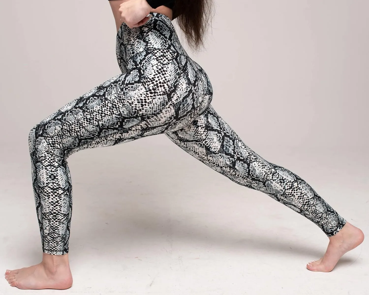 COMFY FOREVER Pocket Leggings for Women W/5' High Waist Tummy Control Ankle Length Pants