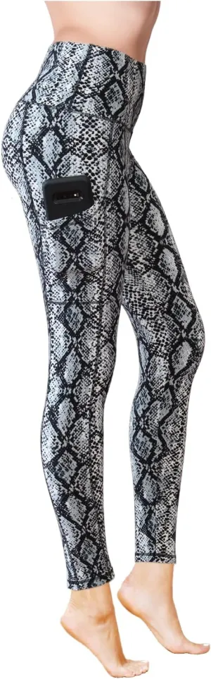 COMFY FOREVER Pocket Leggings for Women W/5' High Waist Tummy Control Ankle Length Pants