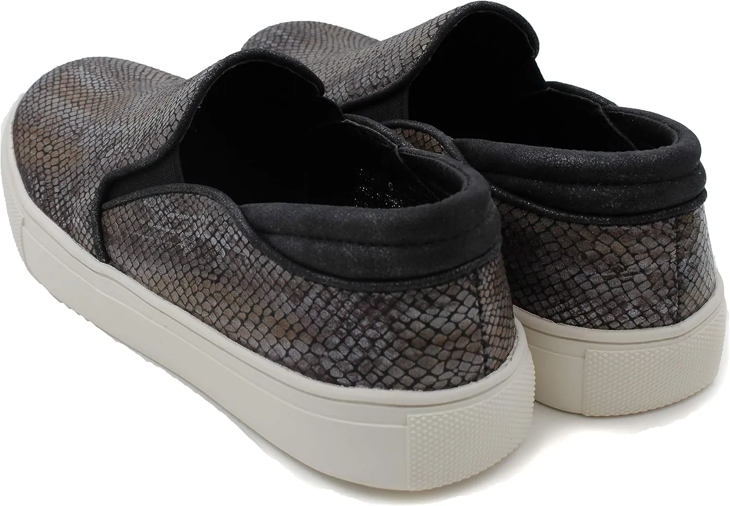 Corkys Womens Selena Snake Print Slip-On Fashion Sneakers