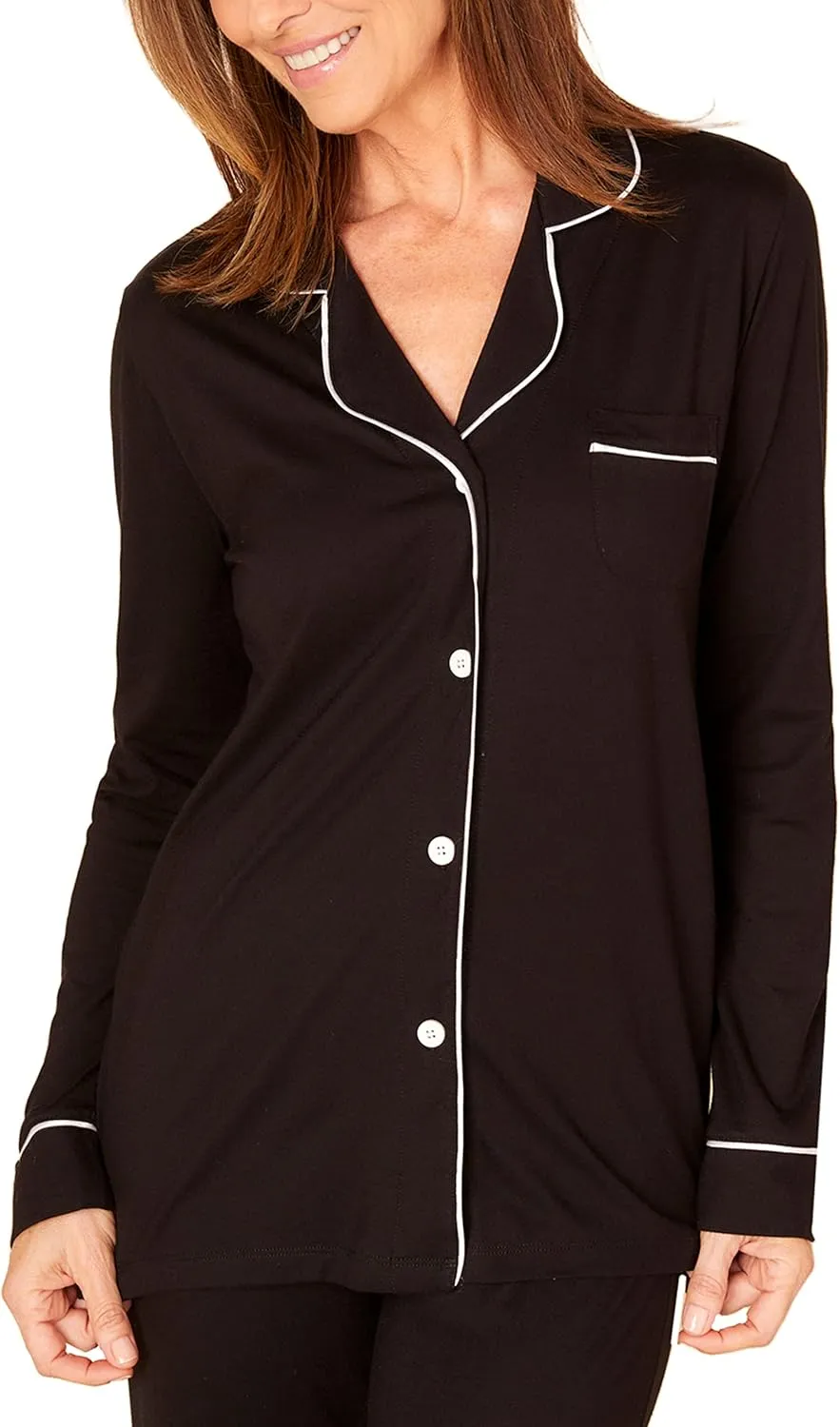 Cosabella Women's Bella Long Sleeve Top & Pant PJ Set