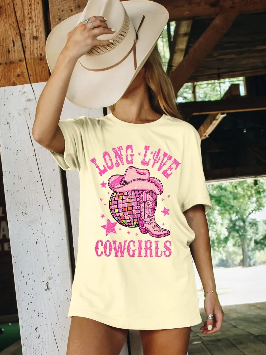 Cowgirl Western Shirt for Women Country Music T-Shirts Retro Country Cowboy Short Sleeve Outfits
