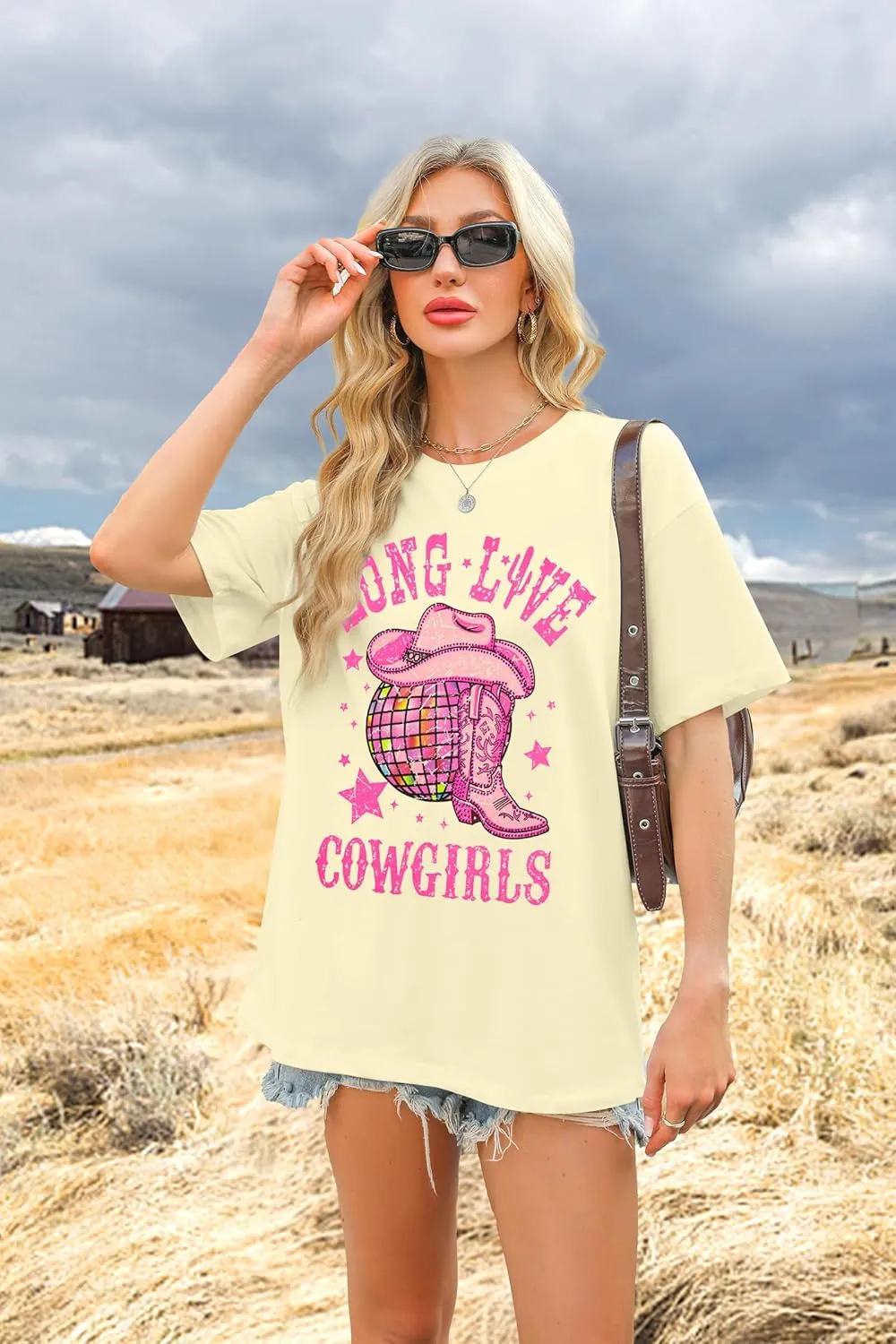 Cowgirl Western Shirt for Women Country Music T-Shirts Retro Country Cowboy Short Sleeve Outfits