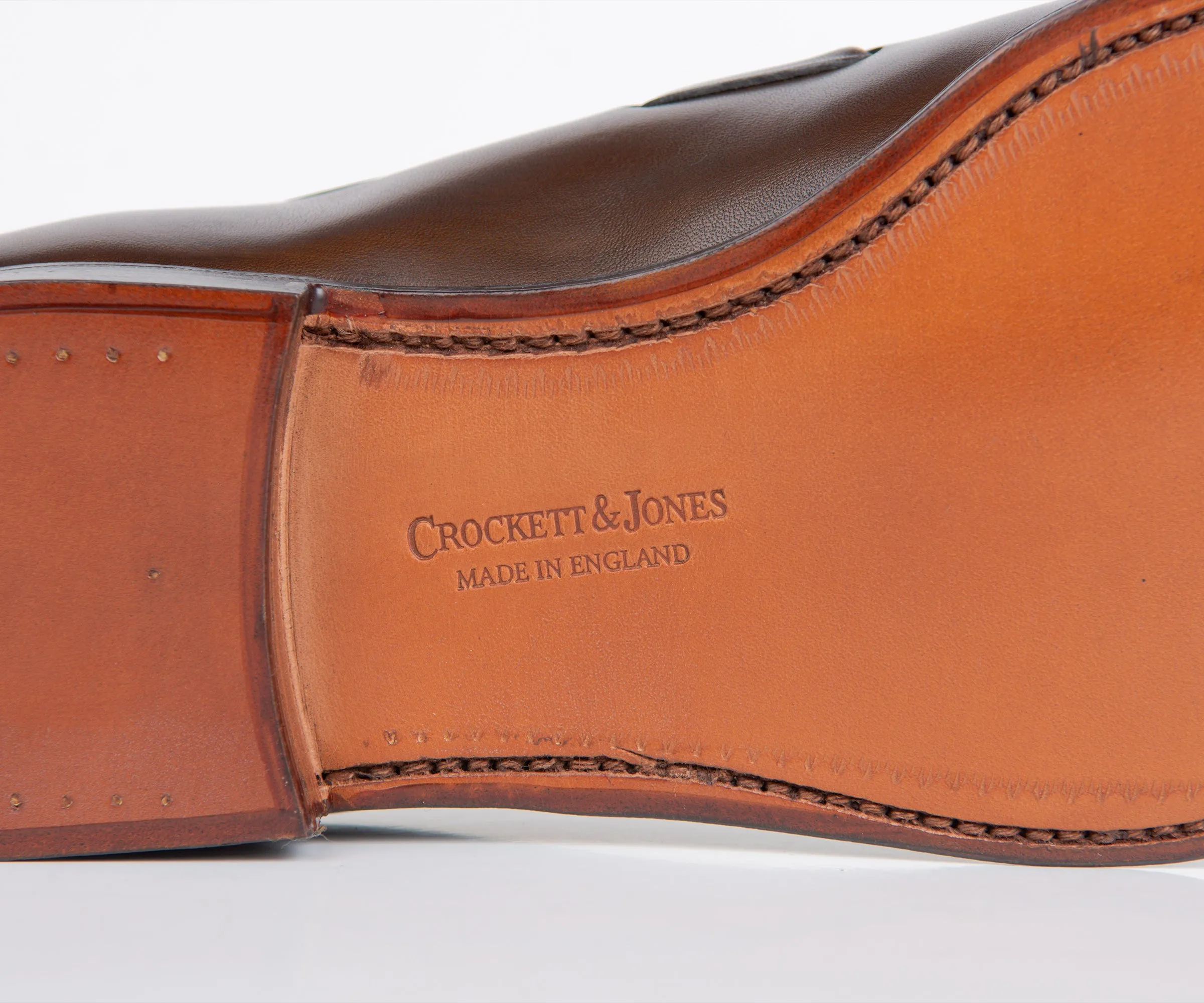 Crockett & Jones 'Cavendish' Burnished Calf Leather Loafers Dark Brown
