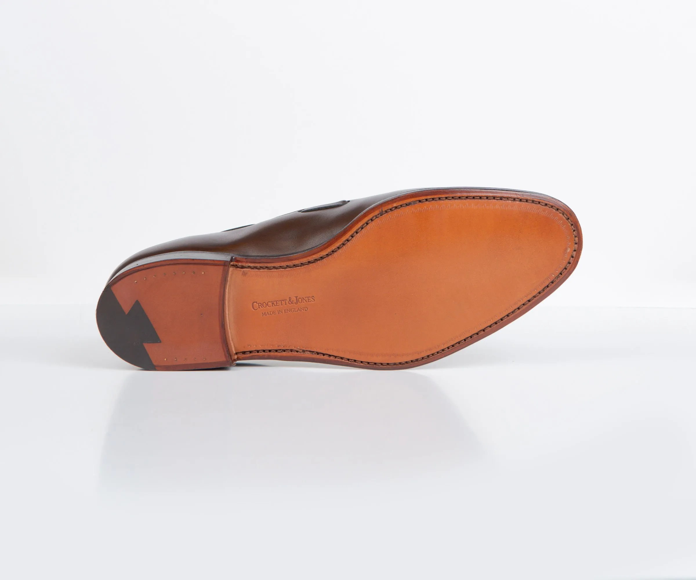 Crockett & Jones 'Cavendish' Burnished Calf Leather Loafers Dark Brown