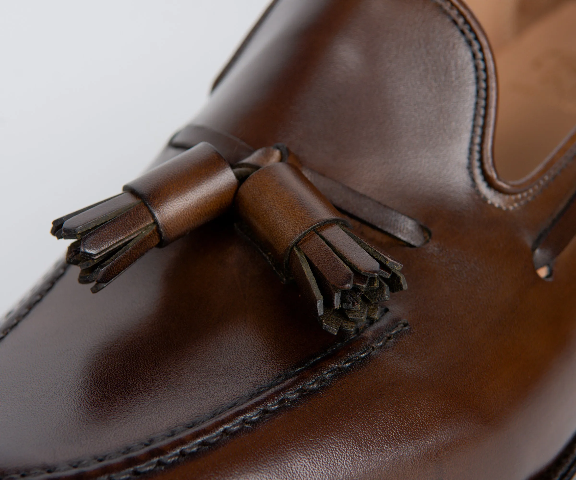 Crockett & Jones 'Cavendish' Burnished Calf Leather Loafers Dark Brown