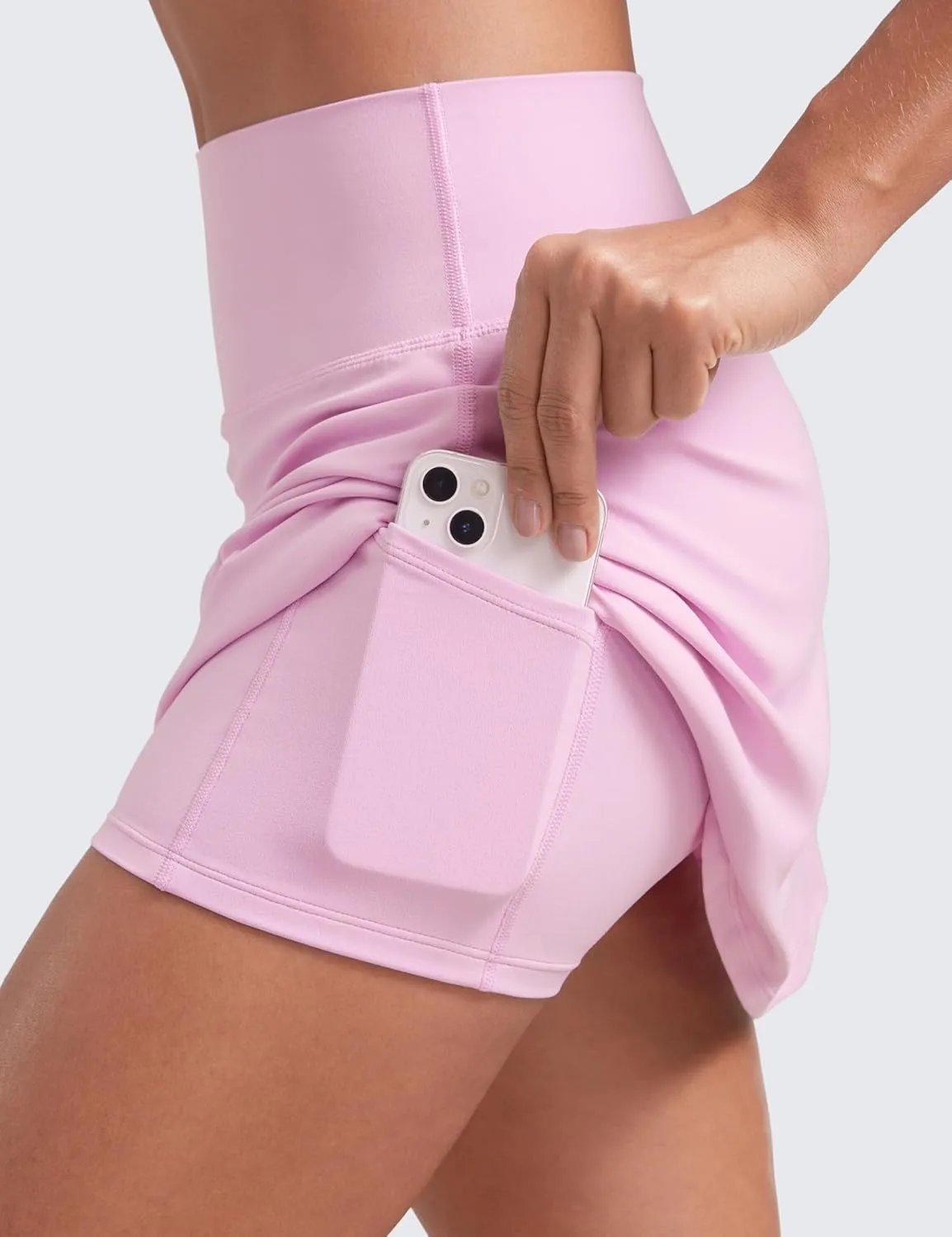 CRZ YOGA Butterluxe Skirts for Women High Waisted A Line Tennis Golf Athletic Casual Skorts with Pockets