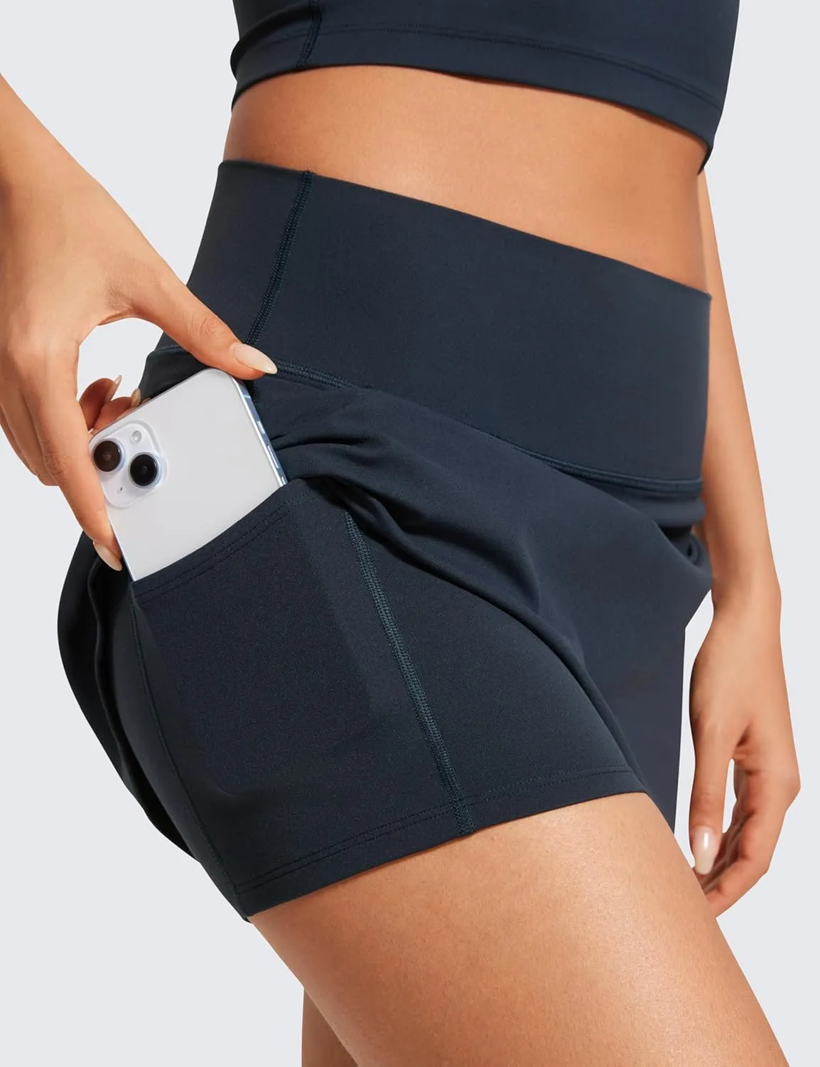CRZ YOGA Butterluxe Skirts for Women High Waisted A Line Tennis Golf Athletic Casual Skorts with Pockets