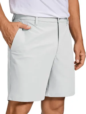 CRZ YOGA Men's All Day Comfy Golf Shorts - 7"/9" Stretch Lightweight Flat Front for Casual Work with Pockets