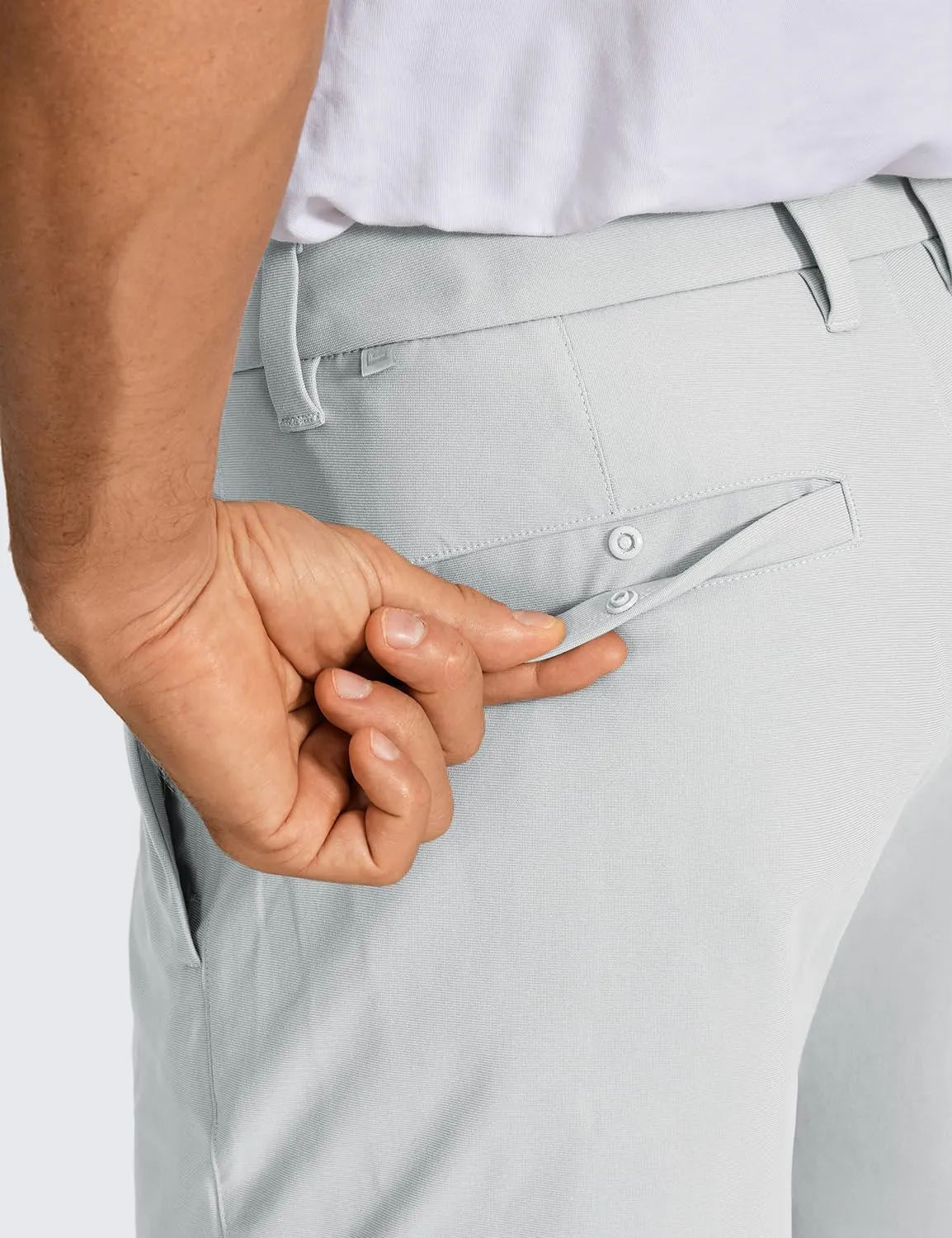 CRZ YOGA Men's All Day Comfy Golf Shorts - 7"/9" Stretch Lightweight Flat Front for Casual Work with Pockets