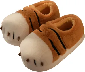 Cute Fluffy Slippers for Women Teen Girls Kawaii Animal Panda Fuzzy Furry Cozy Warm Soft Plush Fleece Comfy Home Slides Non-Slip