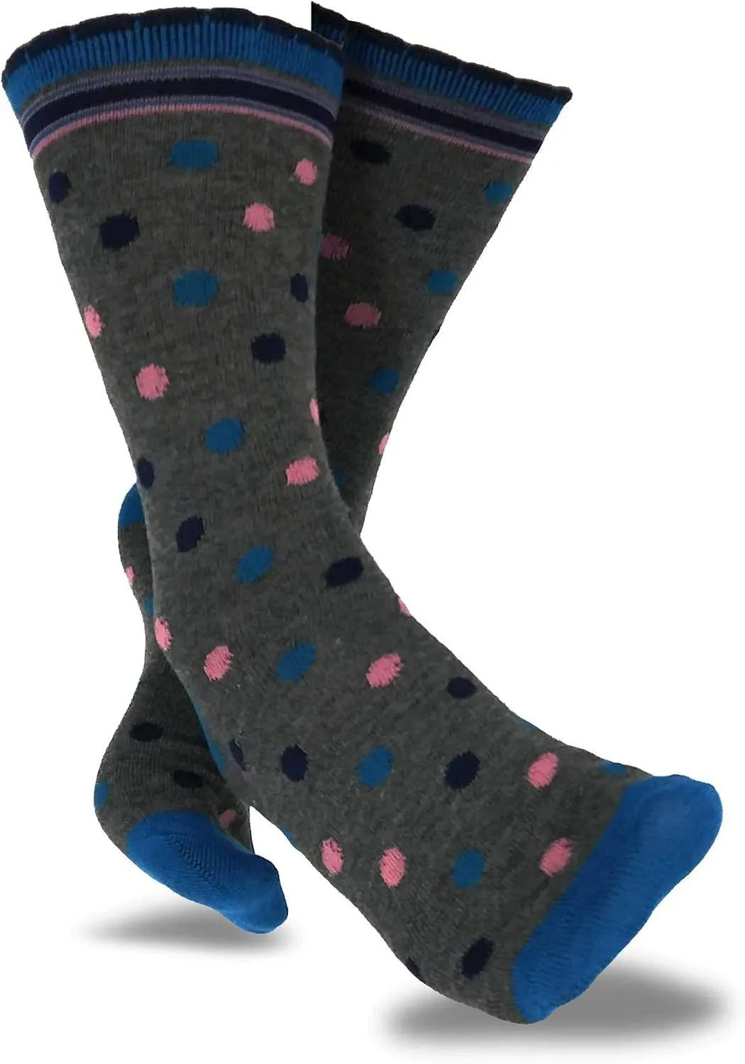 Cute Fun Novelty Dress Casual Argyle Stripe Floral Scallop Hearts Socks for Women Size 9-11 6pair 12pair School Socks