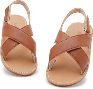 DADAWEN Girl's Summer Water Sandals Strappy Comfort Soft Flat Sandal (Toddler/Little Kid)