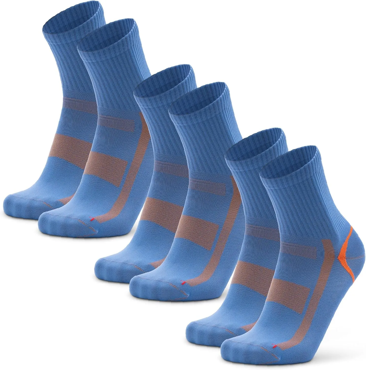 DANISH ENDURANCE Athletic Socks, Anti-blister, Breathable & Moisture Wicking Quarter Socks, for Men & Women, 3 Pack
