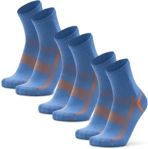 DANISH ENDURANCE Athletic Socks, Anti-blister, Breathable & Moisture Wicking Quarter Socks, for Men & Women, 3 Pack
