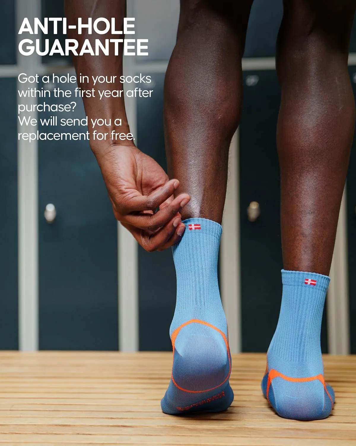 DANISH ENDURANCE Quarter Athletic Socks, Anti-blister for Men & Women, 5-Pack