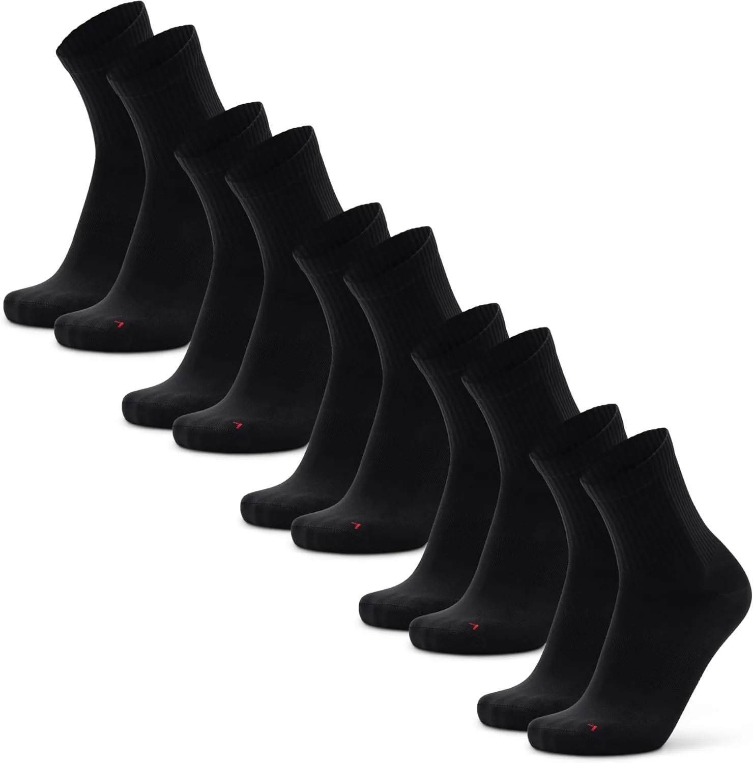 DANISH ENDURANCE Quarter Athletic Socks, Anti-blister for Men & Women, 5-Pack