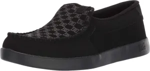 DC Men's Villain 2 Casual Slip On Skate Shoe Slipper, Black, 5