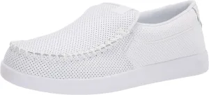 DC mens Villain Casual Slip on Skate Shoe, White, 10.5 US