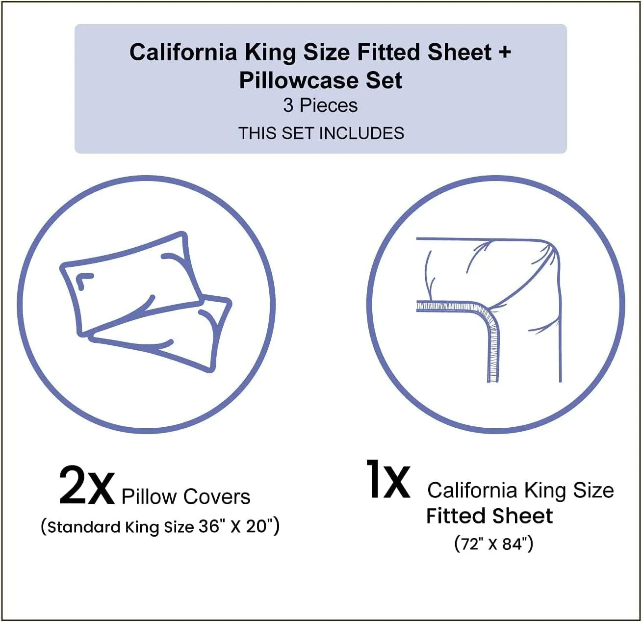 Decorative Bedding Sheet Set Cal-King Size, Jungle Deep Pockets Fitted Sheet & 2 Pillow Sham Set(No Flat Sheet), South American Jaguar Print Microfiber 3pc Bed Sheets Set, for Women & Men Bedding