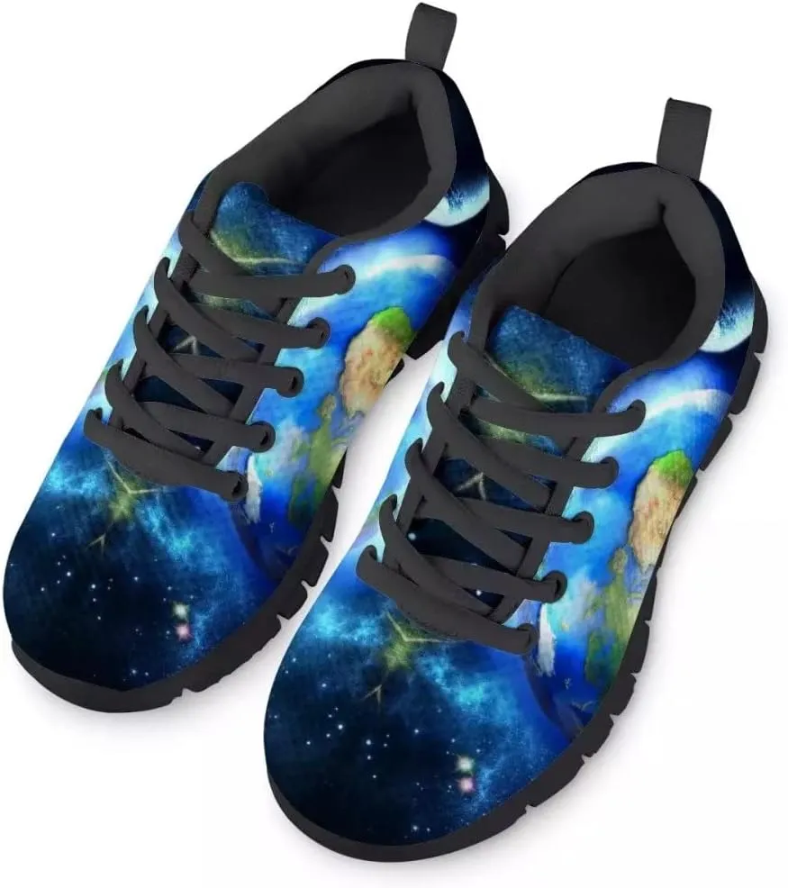 Dellukee Boys Girls Fashion Sneakers Kids Orange/Yellow/Blue/Black Solid Color Polka Dot Walking Running Shoes
