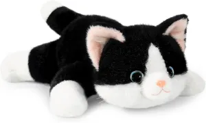 Ditucu Weighted Cat Stuffed Animal 1.2 lbs Cute Realistic Kitten Plush Toys 17.7 inch Soft Plushies Gifts for Kids Black