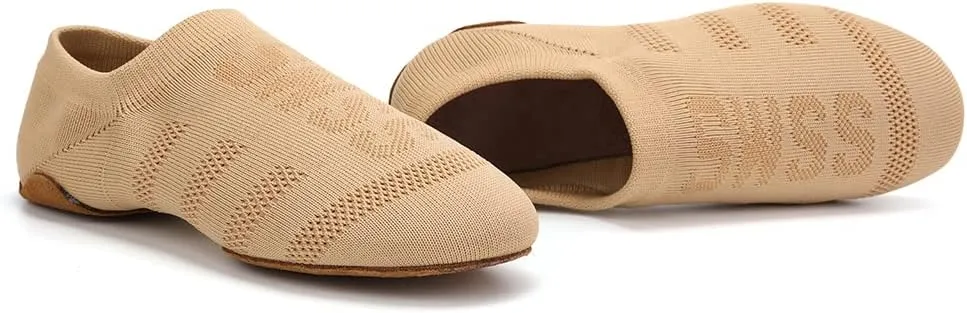 DKZSYIM Womens Latin Dance Shoes Close Toe Beginner Ballroom Dance Practice Shoes,Model 101