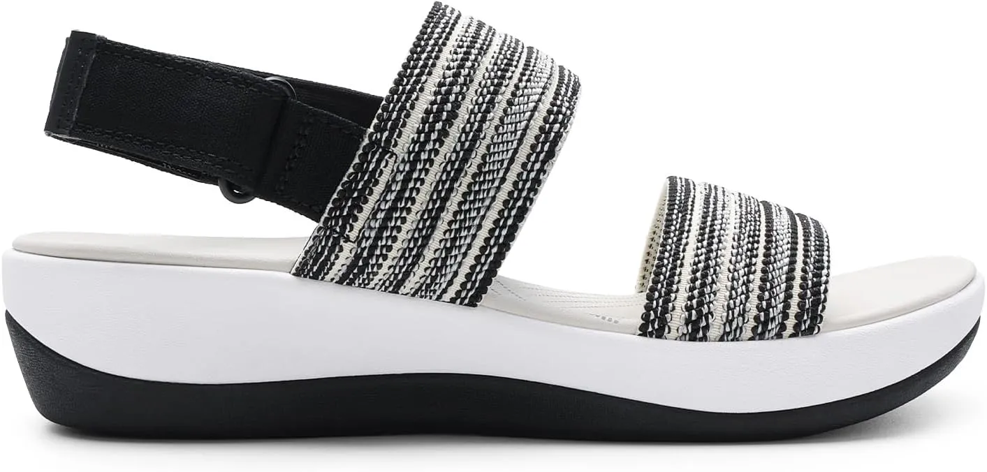 DREAM PAIRS Women's Walking Sandals Lightweight Soft Footbed Low Wedge Comfort Indoor Outdoor Flat Sandals