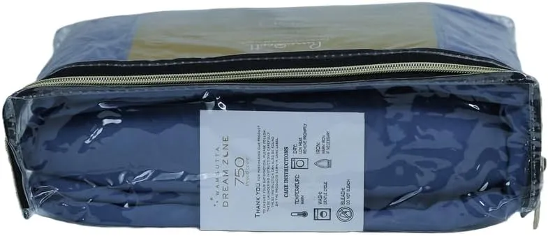 Dream Zone 750 Thread Count PimaCott King Sheet Set in Mediterranean Blue (Mediterranean Blue,King)