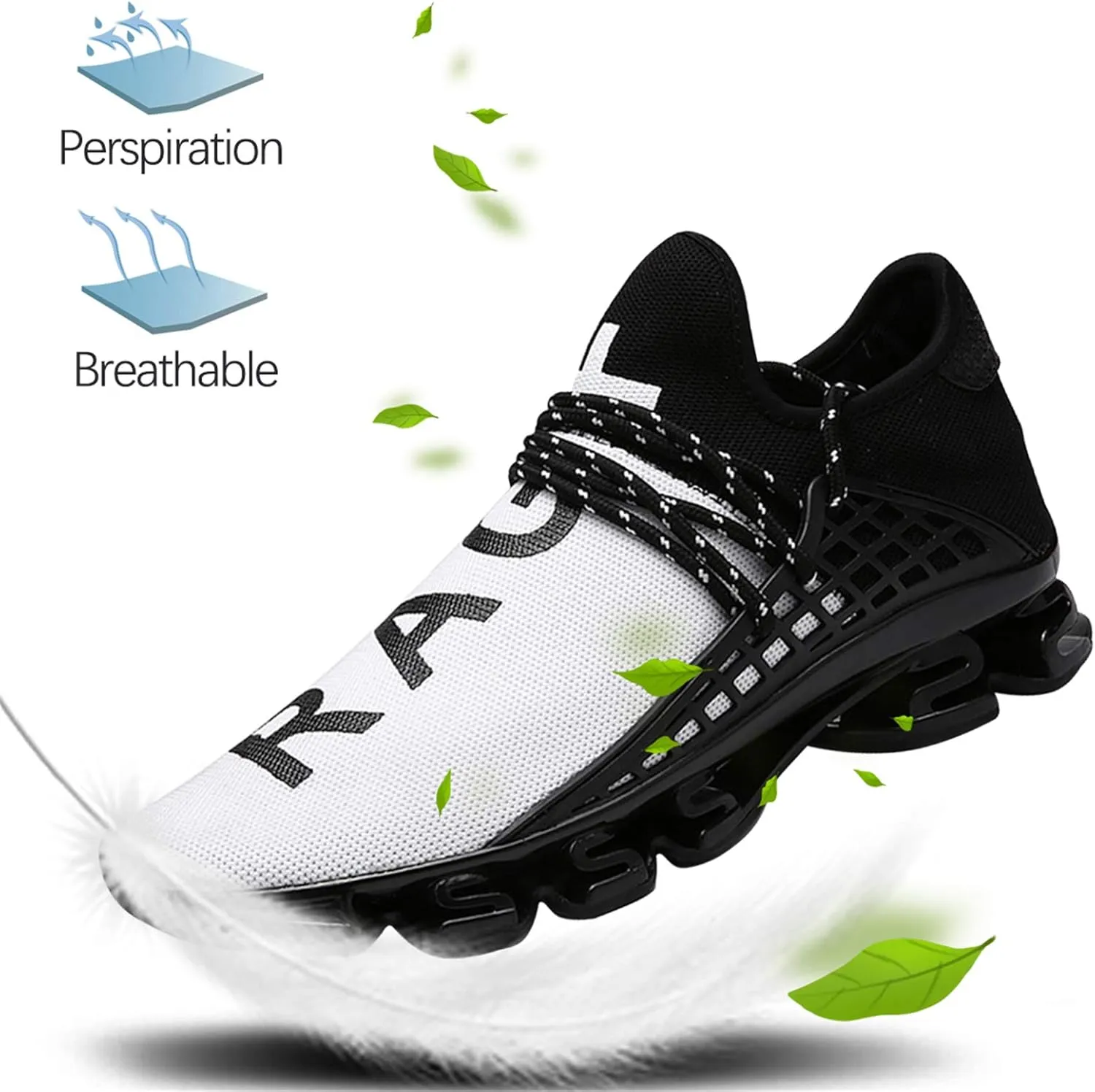 DUORO Mens Slip On Road Running Shoes Breathable Lightweight Comfortable Walking Shoes Athletic Gym Tennis Shoes for Men