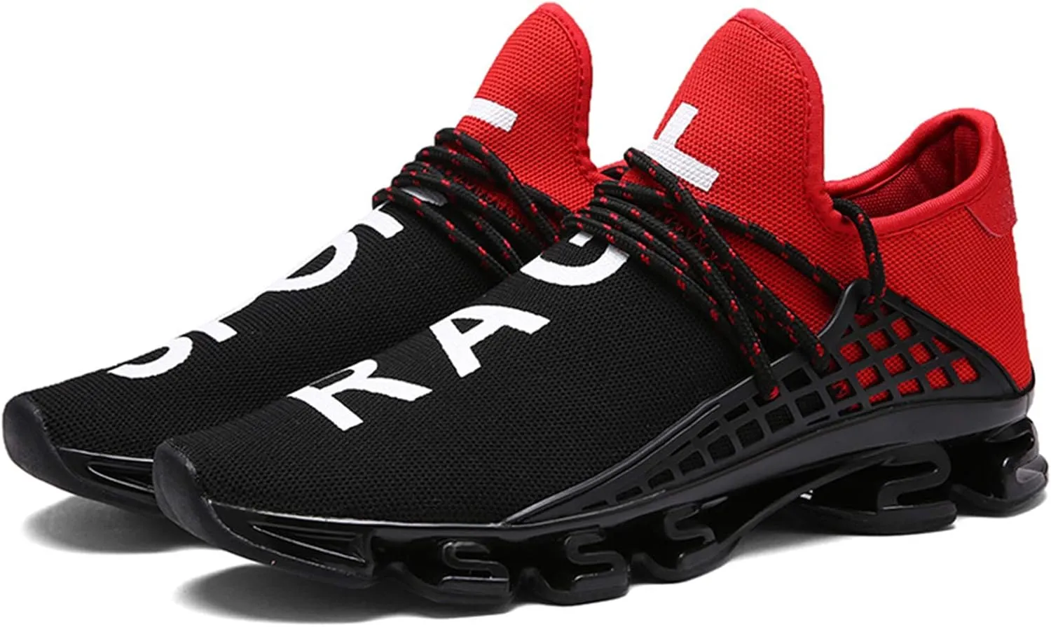 DUORO Mens Slip On Road Running Shoes Breathable Lightweight Comfortable Walking Shoes Athletic Gym Tennis Shoes for Men