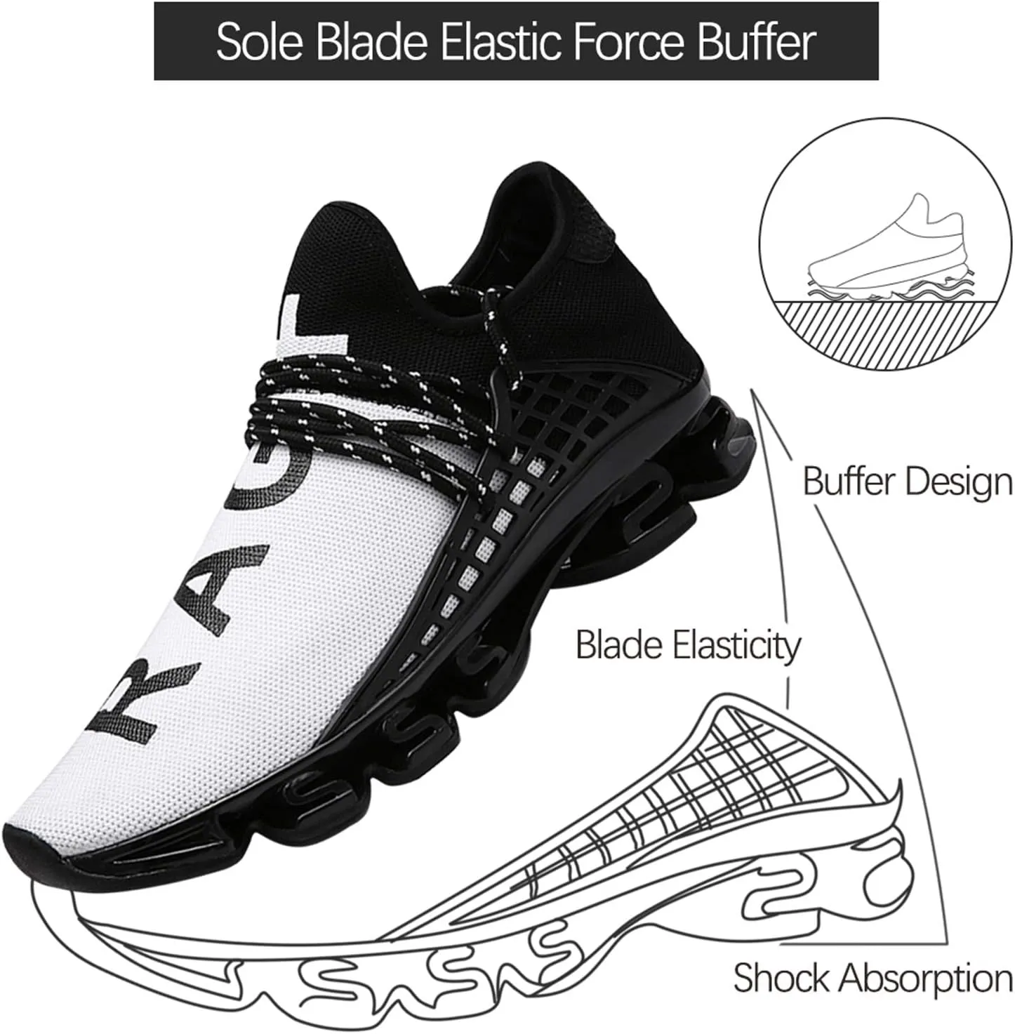 DUORO Mens Slip On Road Running Shoes Breathable Lightweight Comfortable Walking Shoes Athletic Gym Tennis Shoes for Men