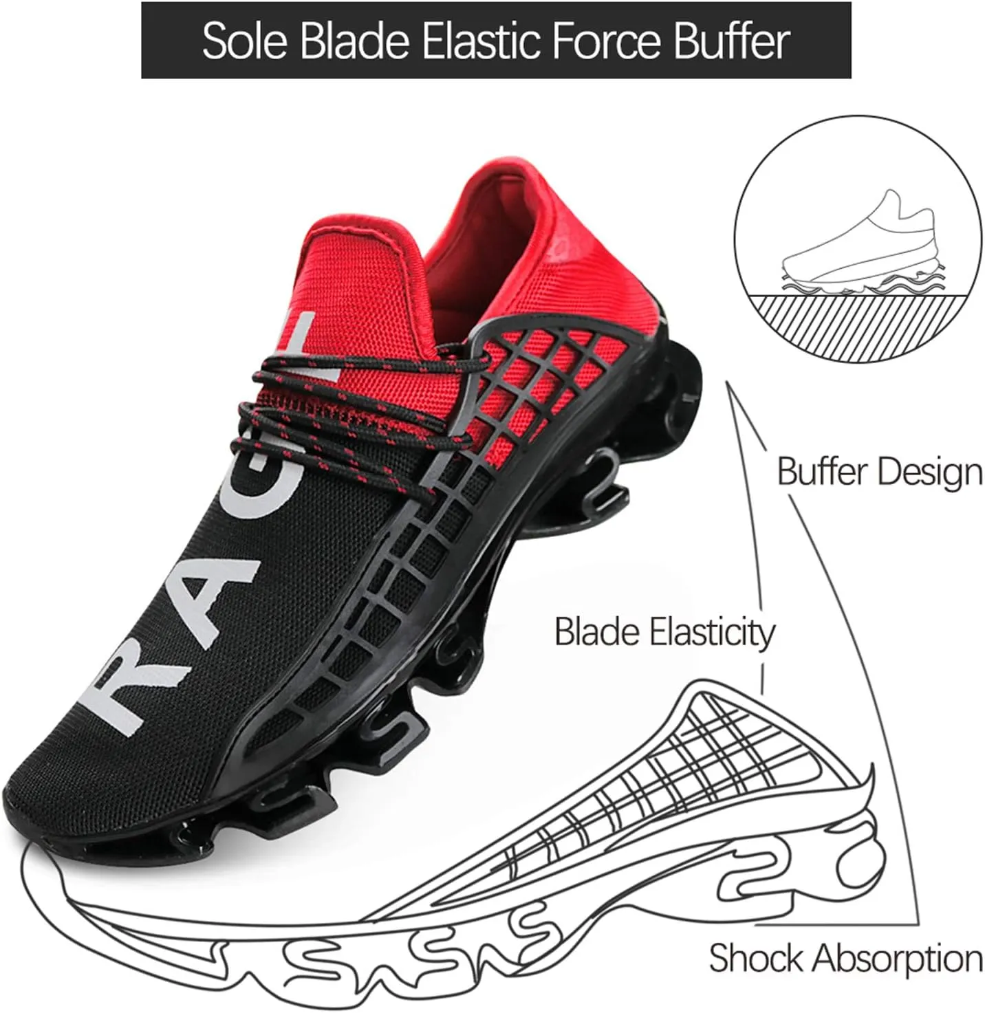 DUORO Mens Slip On Road Running Shoes Breathable Lightweight Comfortable Walking Shoes Athletic Gym Tennis Shoes for Men