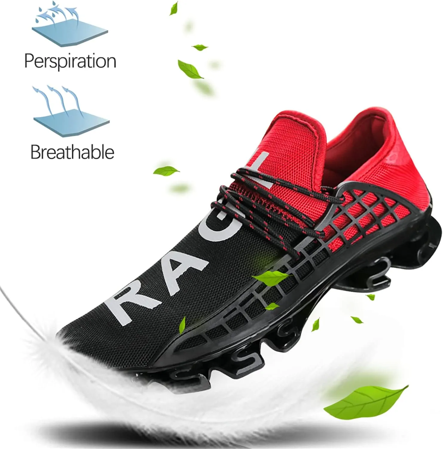 DUORO Mens Slip On Road Running Shoes Breathable Lightweight Comfortable Walking Shoes Athletic Gym Tennis Shoes for Men