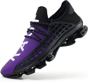 DUORO Mens Slip On Road Running Shoes Breathable Lightweight Comfortable Walking Shoes Athletic Gym Tennis Shoes for Men