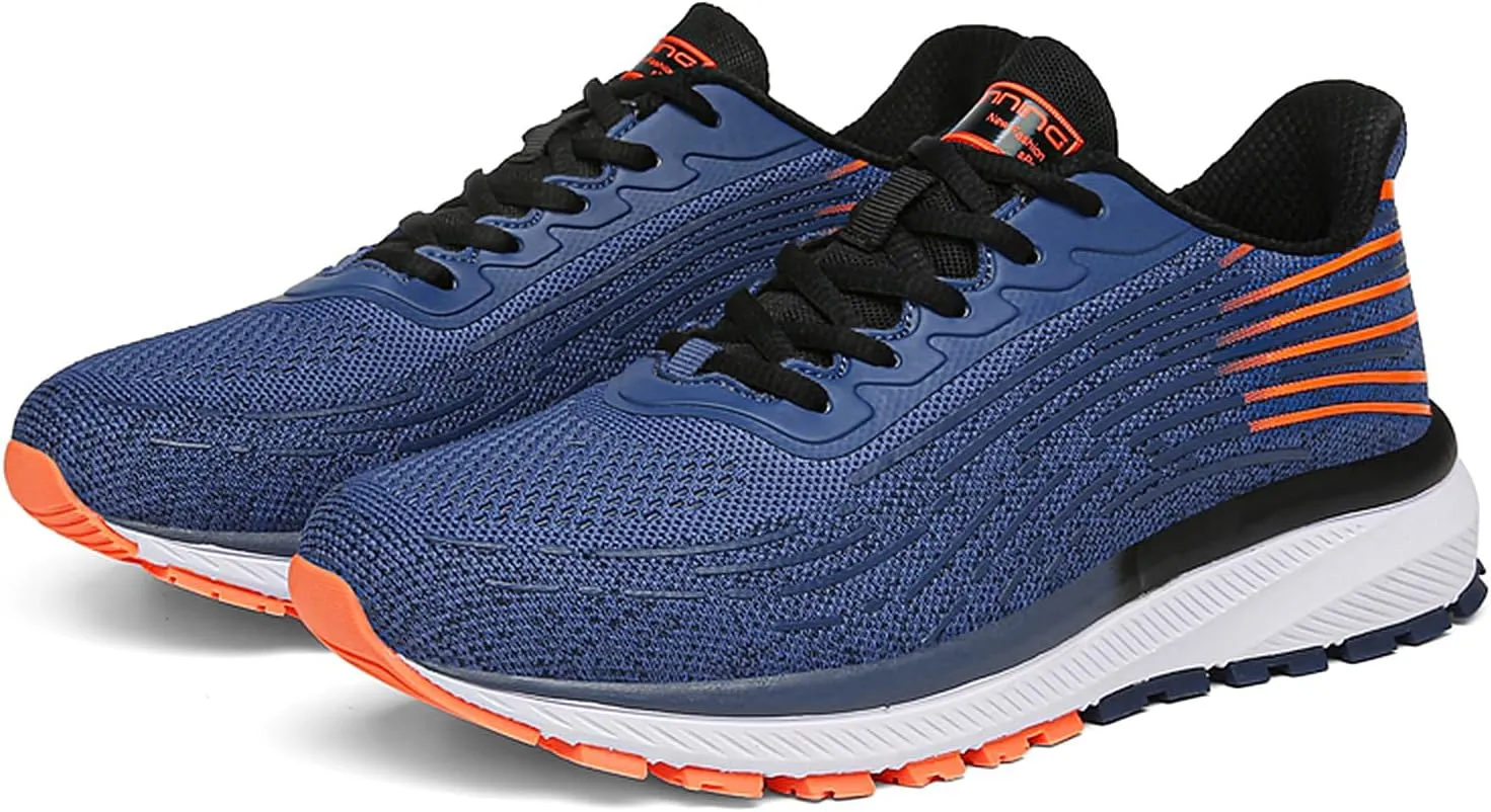 DUORO Mens Walking Shoes Lightweight Breathable Comfortable Running Shoes Non Slip Gym Athletic Workout Shoes for Men
