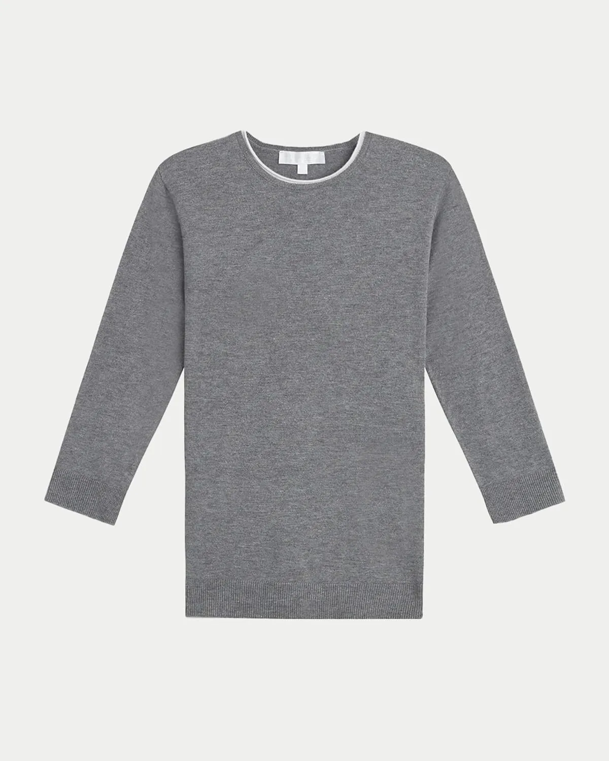 ELLEN TRACY Women's Crew Neck Sweater, Blair Long Sleeve Pullover Crewneck Top