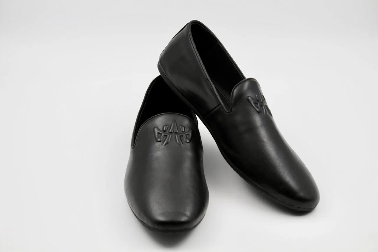 Eloise Black Leather Loafers Sole