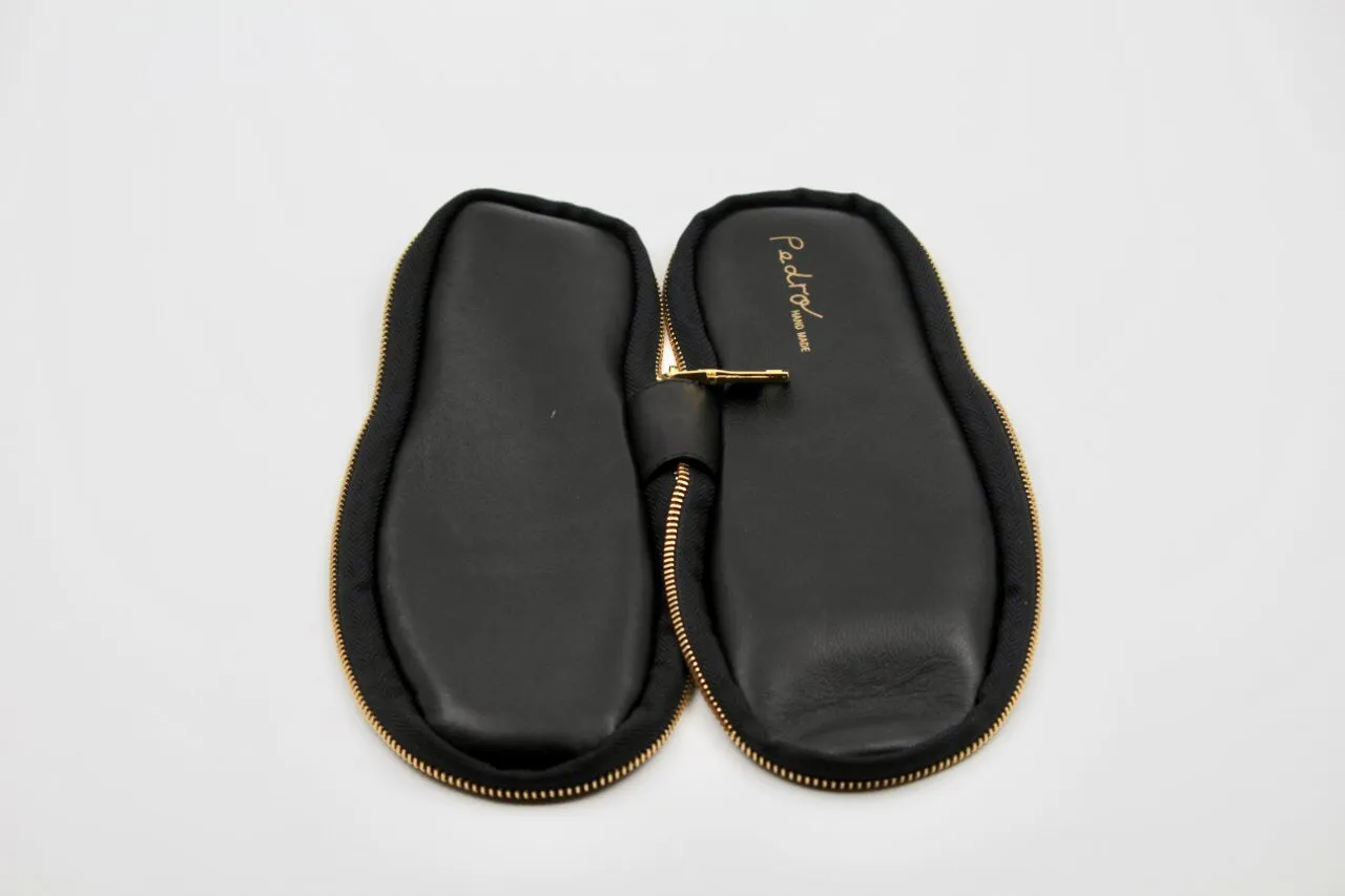 Eloise Black Leather Loafers Sole