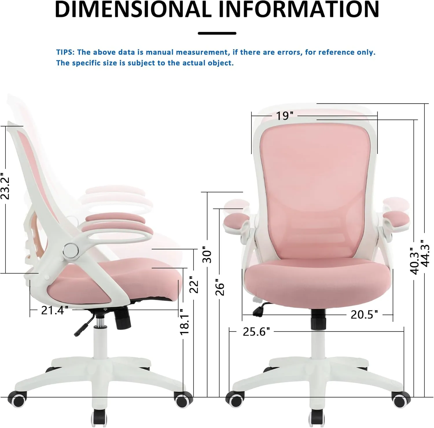 Ergonomic Office Chair, Comfy Desk Chair Mesh Office Chair Back Support Task Chair