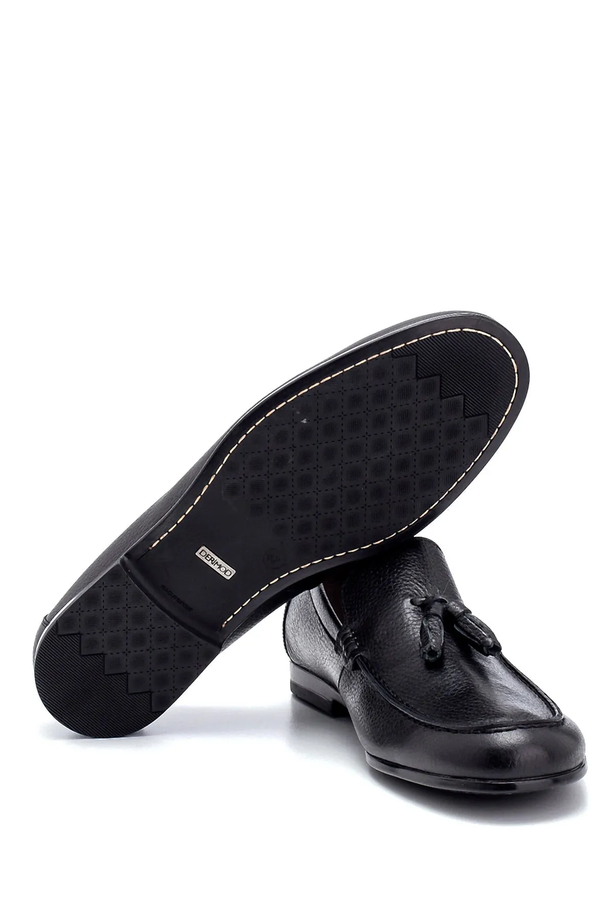 Erkek Deri Püskül Detaylı Loafer