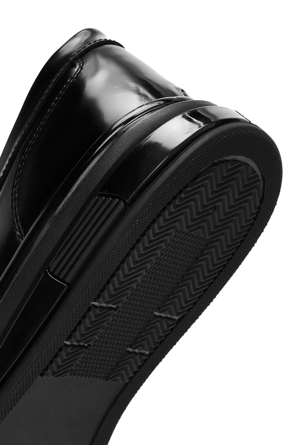 Erkek Siyah Deri Casual Loafer